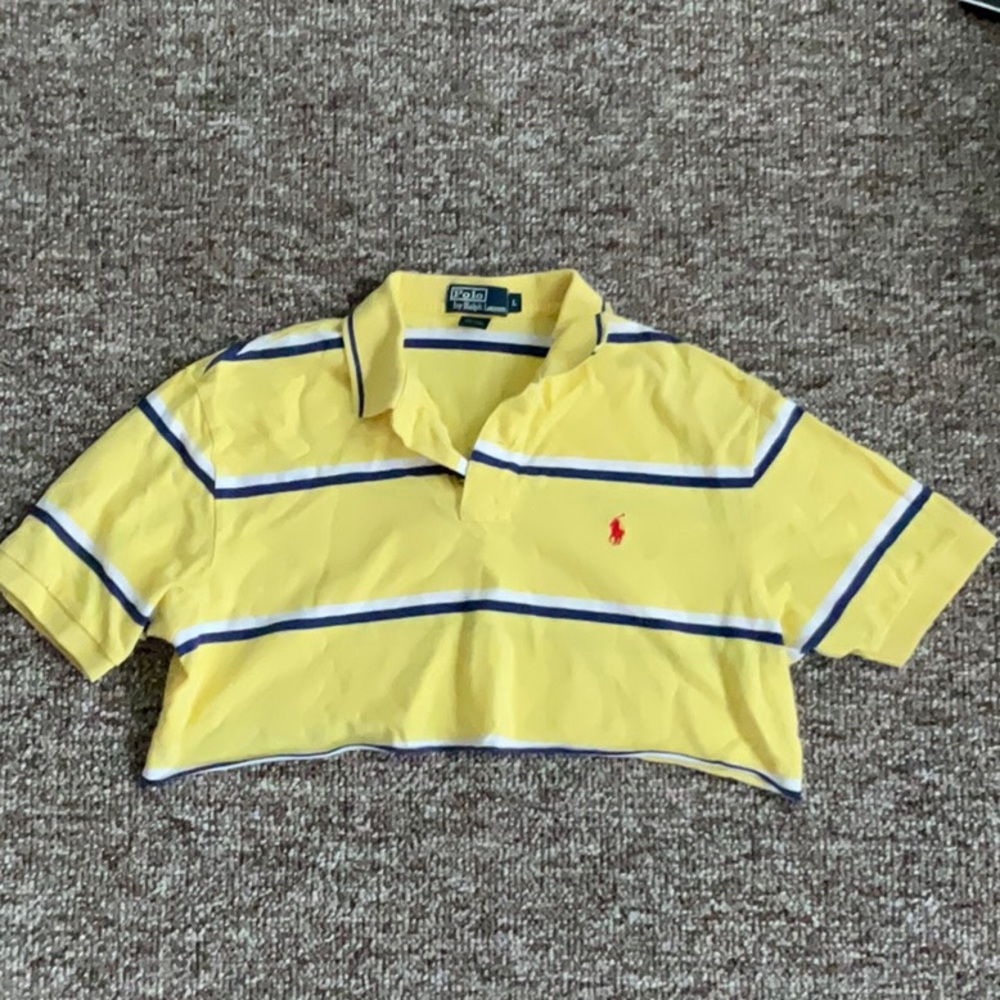 Cropped Ralph Lauren Collared Shirt